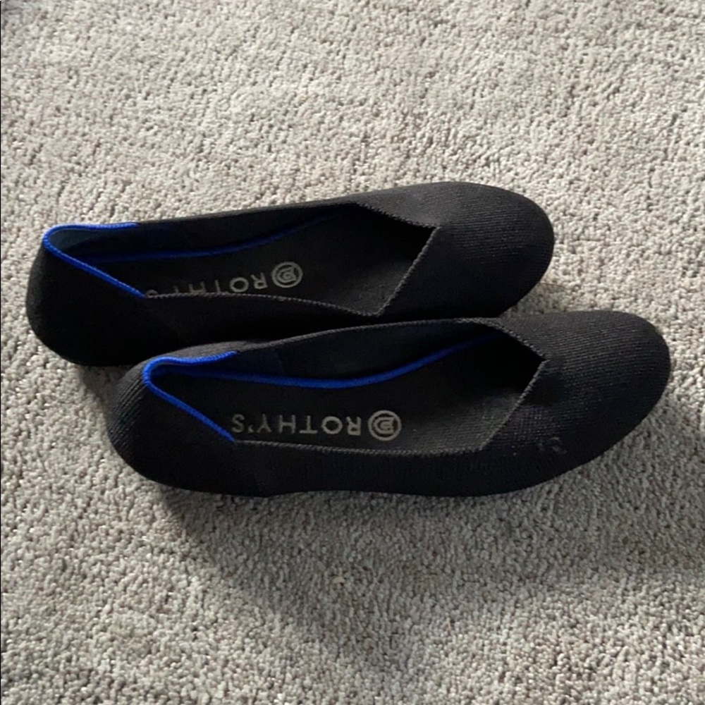 Rothy’s Black Flats — Size 9